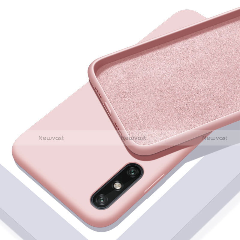 Ultra-thin Silicone Gel Soft Case 360 Degrees Cover S03 for Huawei Enjoy 10e Pink