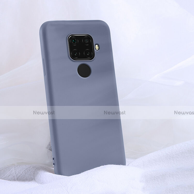 Ultra-thin Silicone Gel Soft Case 360 Degrees Cover S03 for Huawei Mate 30 Lite Gray