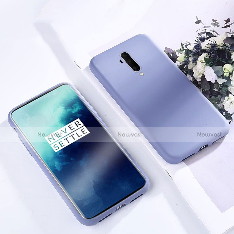 Ultra-thin Silicone Gel Soft Case 360 Degrees Cover S03 for OnePlus 7T Pro 5G Sky Blue