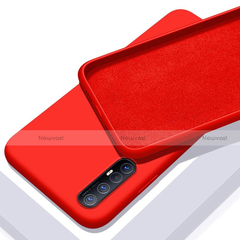 Ultra-thin Silicone Gel Soft Case 360 Degrees Cover S03 for Oppo Find X2 Neo Red