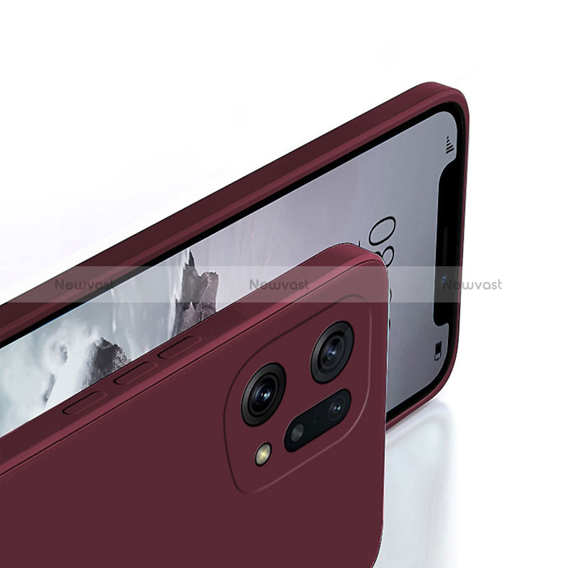 Ultra-thin Silicone Gel Soft Case 360 Degrees Cover S03 for Oppo Find X5 5G