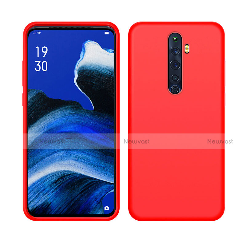 Ultra-thin Silicone Gel Soft Case 360 Degrees Cover S03 for Oppo Reno2 Z Red