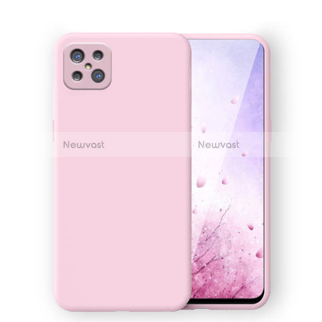 Ultra-thin Silicone Gel Soft Case 360 Degrees Cover S03 for Oppo Reno4 Z 5G Pink