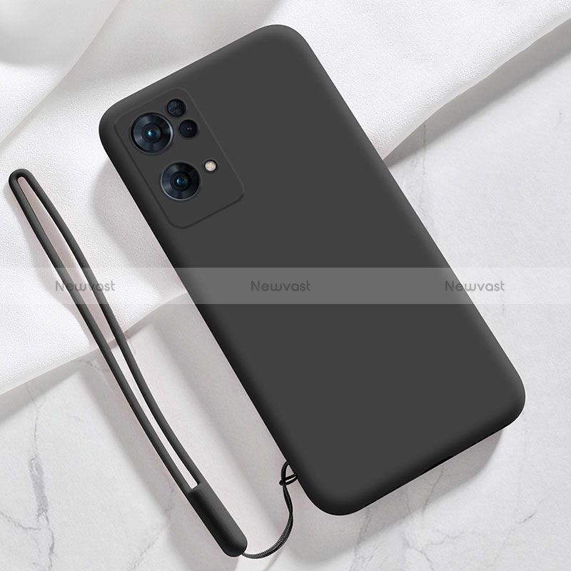 Ultra-thin Silicone Gel Soft Case 360 Degrees Cover S03 for Oppo Reno7 Pro 5G Black