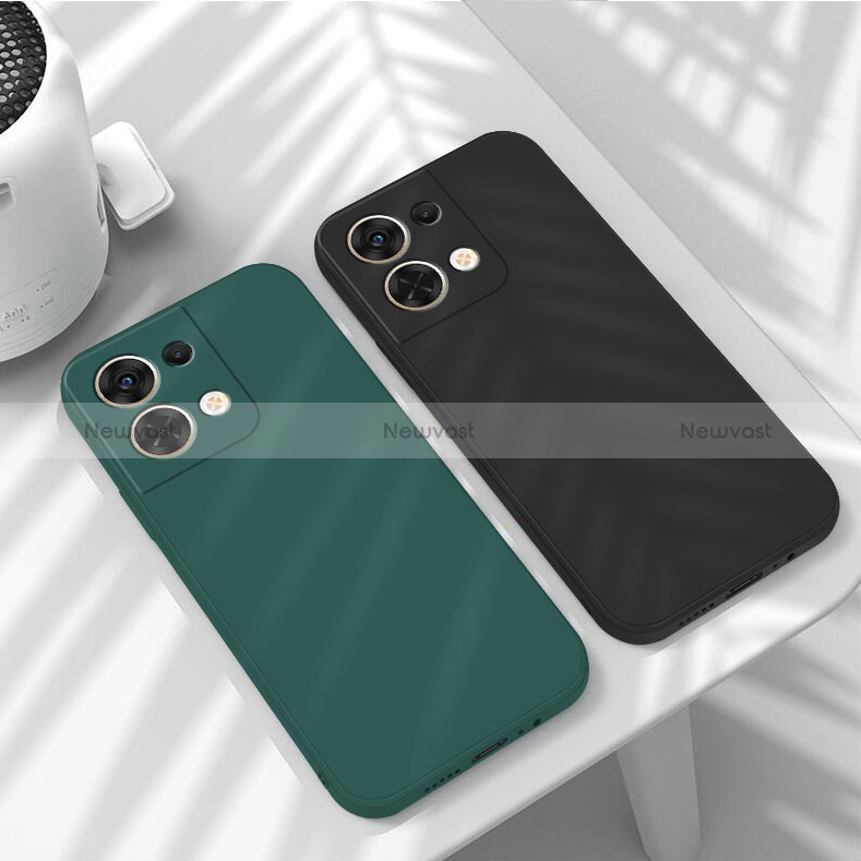 Ultra-thin Silicone Gel Soft Case 360 Degrees Cover S03 for Oppo Reno8 5G