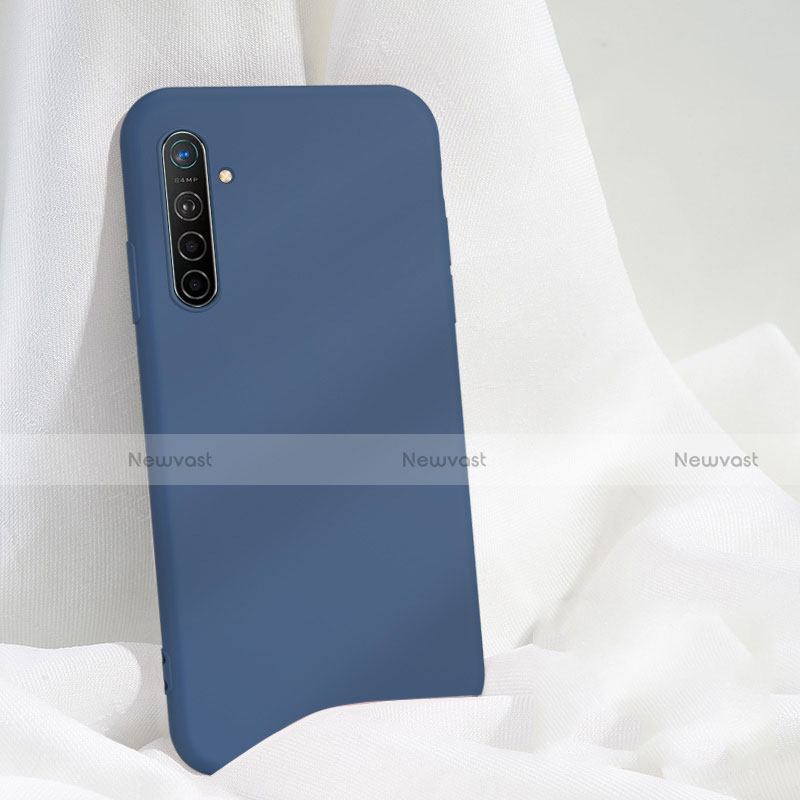 Ultra-thin Silicone Gel Soft Case 360 Degrees Cover S03 for Realme XT Blue