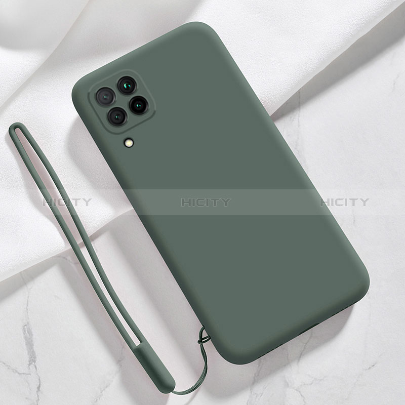Ultra-thin Silicone Gel Soft Case 360 Degrees Cover S03 for Samsung Galaxy F62 5G Midnight Green