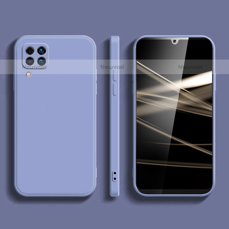 Ultra-thin Silicone Gel Soft Case 360 Degrees Cover S03 for Samsung Galaxy M42 5G Lavender Gray