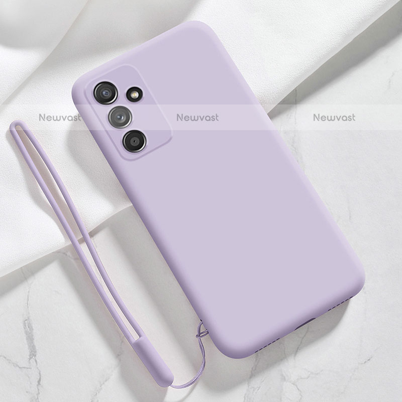 Ultra-thin Silicone Gel Soft Case 360 Degrees Cover S03 for Samsung Galaxy Quantum2 5G Clove Purple