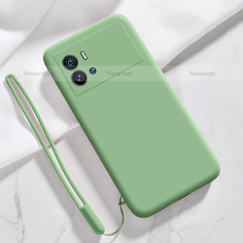 Ultra-thin Silicone Gel Soft Case 360 Degrees Cover S03 for Vivo iQOO 9 5G Green