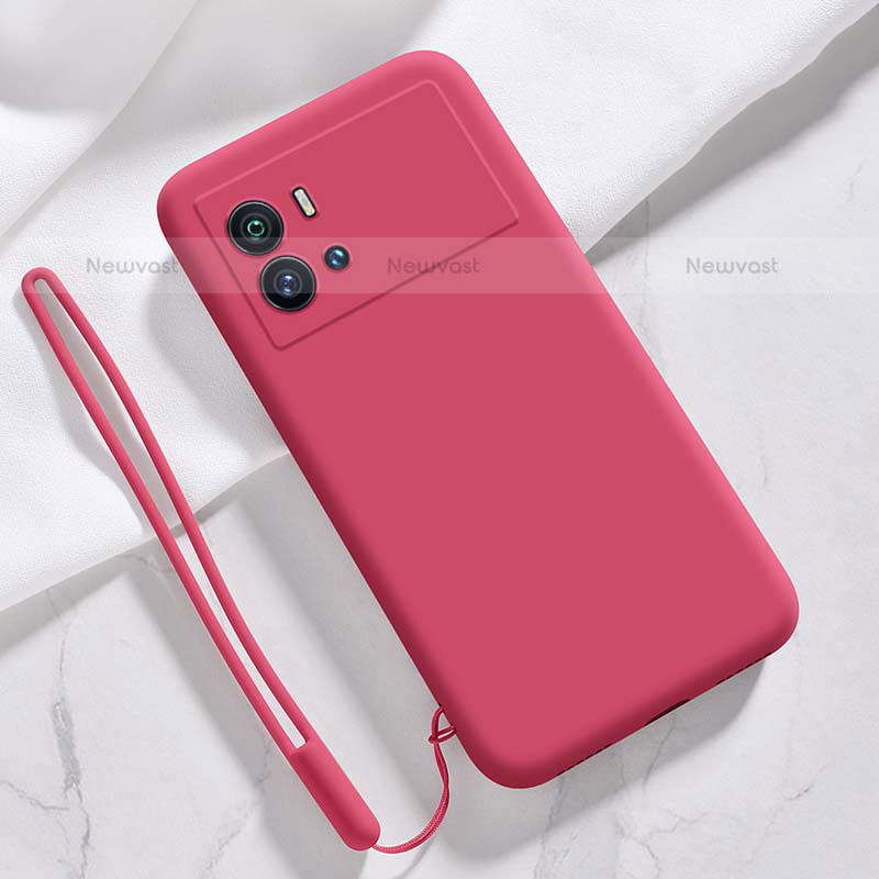 Ultra-thin Silicone Gel Soft Case 360 Degrees Cover S03 for Vivo iQOO 9 5G Red