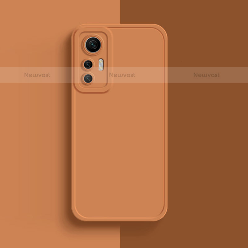 Ultra-thin Silicone Gel Soft Case 360 Degrees Cover S03 for Xiaomi Mi 12 Pro 5G Orange