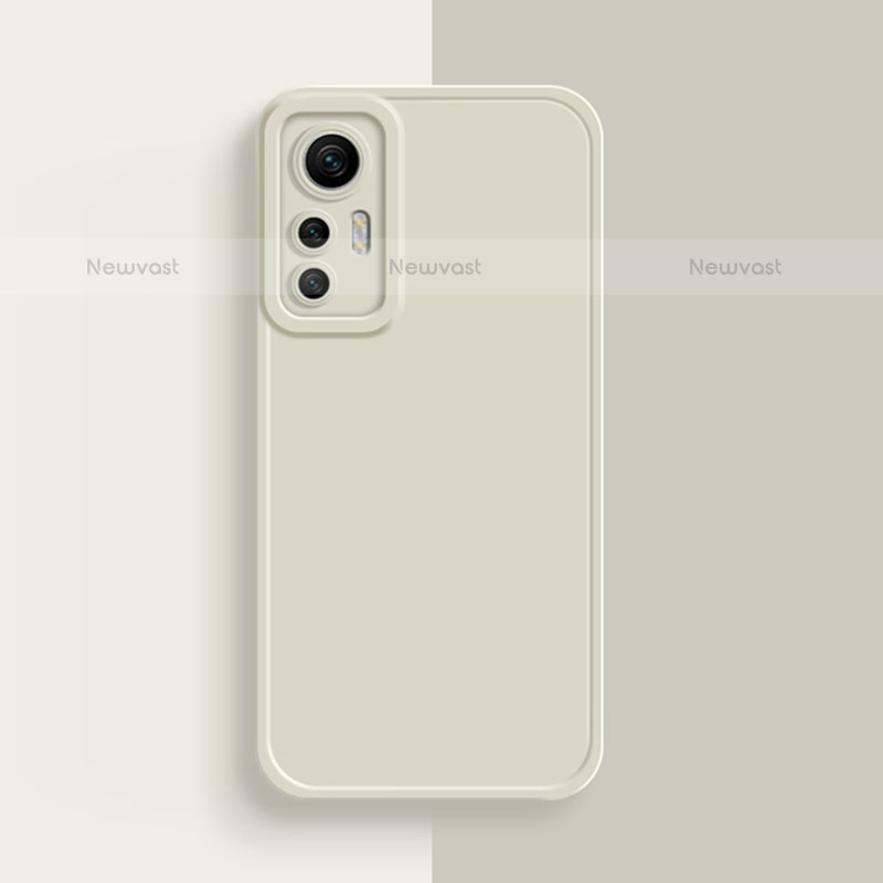 Ultra-thin Silicone Gel Soft Case 360 Degrees Cover S03 for Xiaomi Mi 12 Pro 5G White