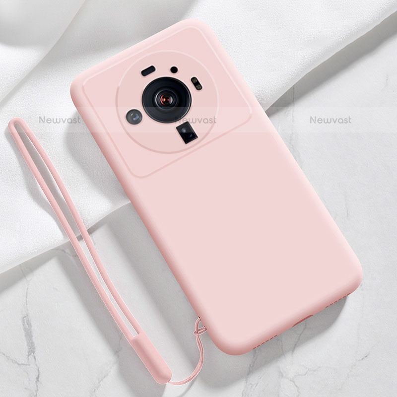 Ultra-thin Silicone Gel Soft Case 360 Degrees Cover S03 for Xiaomi Mi 12 Ultra 5G Pink