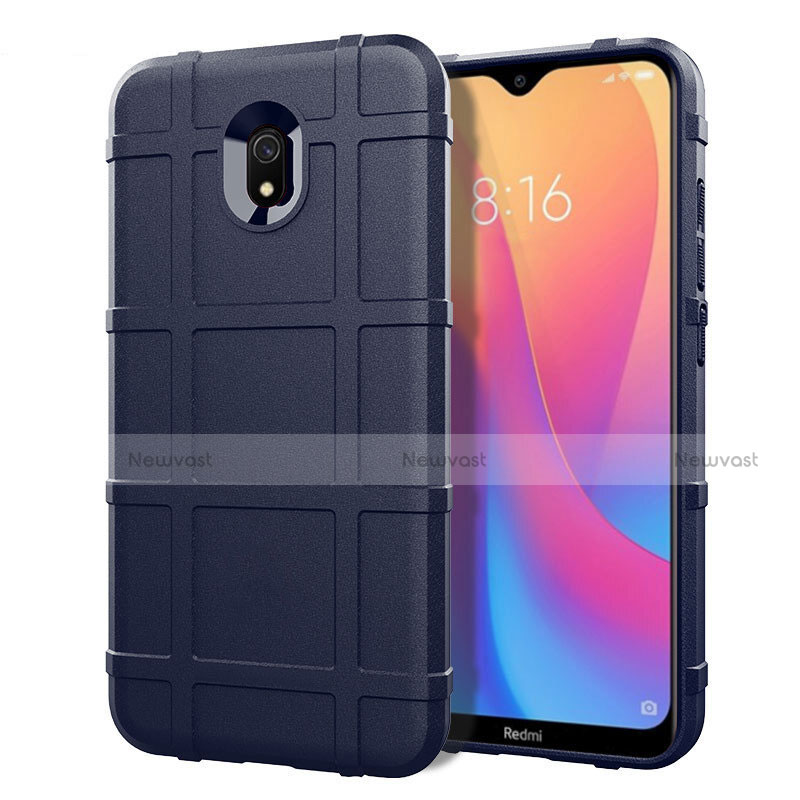 Ultra-thin Silicone Gel Soft Case 360 Degrees Cover S03 for Xiaomi Redmi 8A Blue