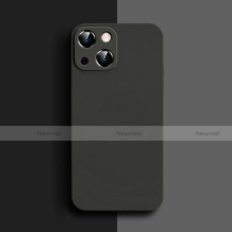 Ultra-thin Silicone Gel Soft Case 360 Degrees Cover S04 for Apple iPhone 13 Mini Black