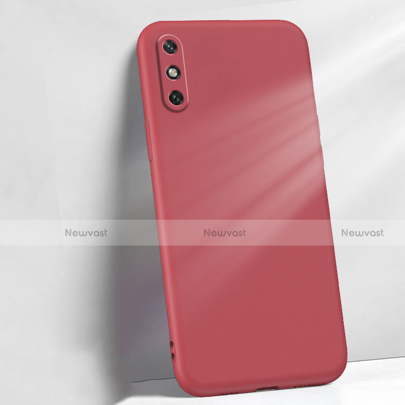 Ultra-thin Silicone Gel Soft Case 360 Degrees Cover S04 for Huawei Enjoy 10e Red Wine