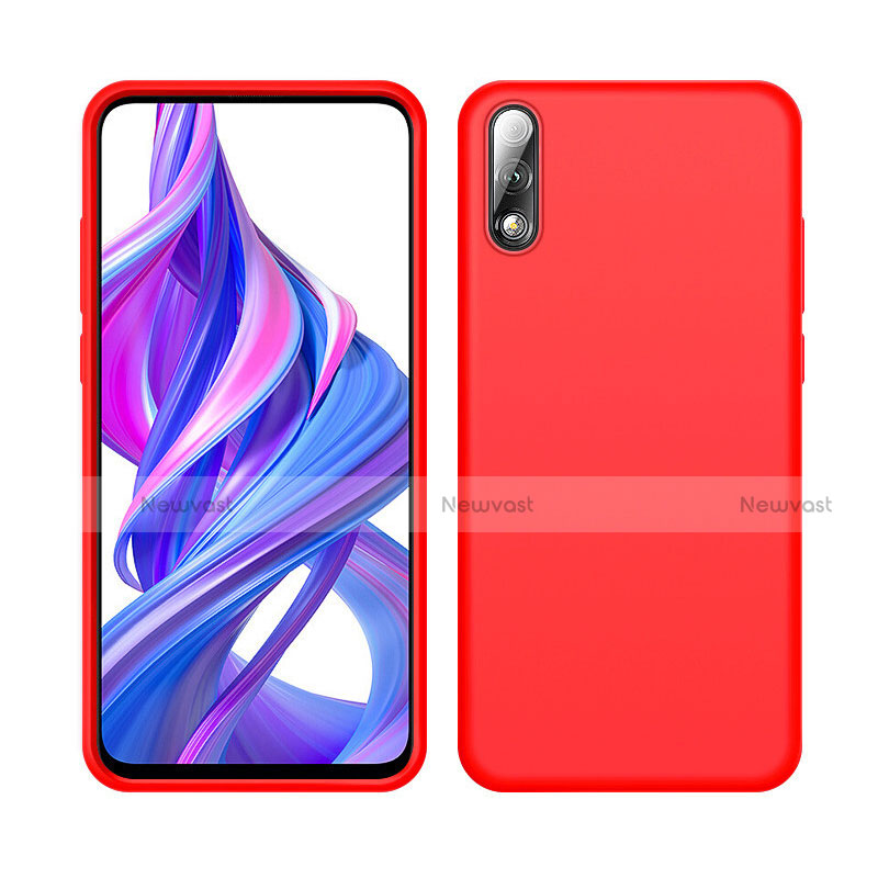 Ultra-thin Silicone Gel Soft Case 360 Degrees Cover S04 for Huawei Honor 9X Red