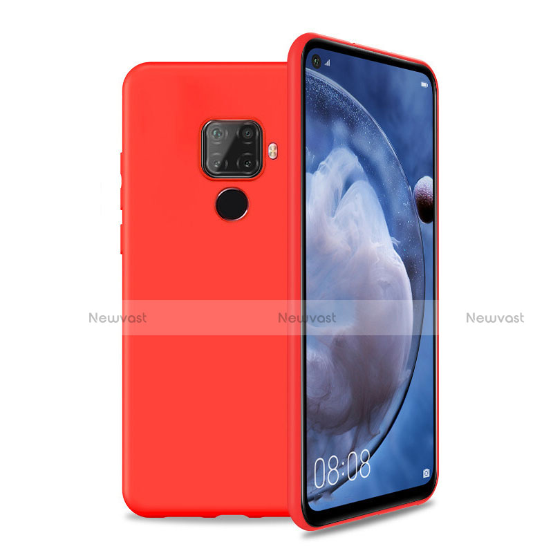 Ultra-thin Silicone Gel Soft Case 360 Degrees Cover S04 for Huawei Mate 30 Lite Red