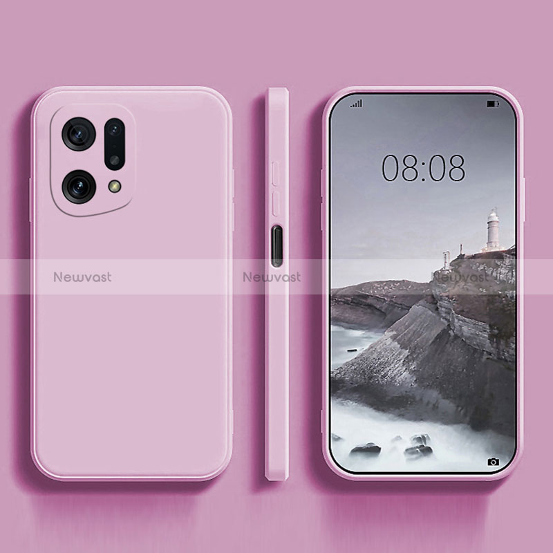 Ultra-thin Silicone Gel Soft Case 360 Degrees Cover S04 for Oppo Find X5 5G