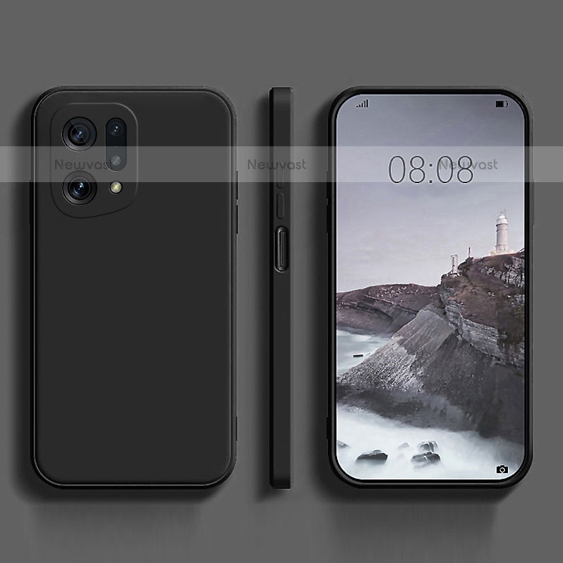 Ultra-thin Silicone Gel Soft Case 360 Degrees Cover S04 for Oppo Find X5 Pro 5G