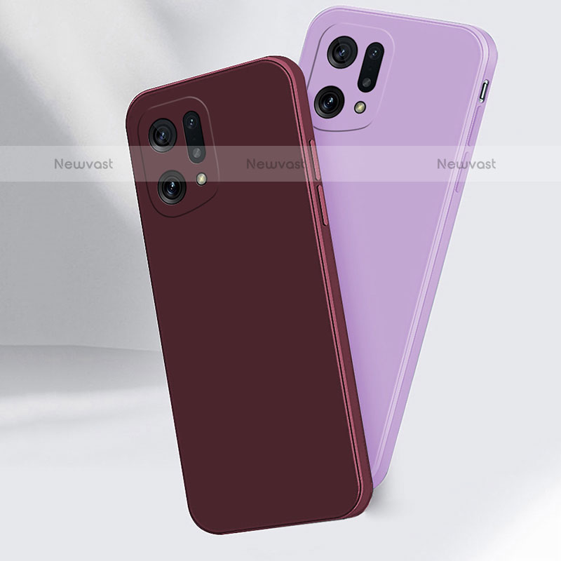 Ultra-thin Silicone Gel Soft Case 360 Degrees Cover S04 for Oppo Find X5 Pro 5G