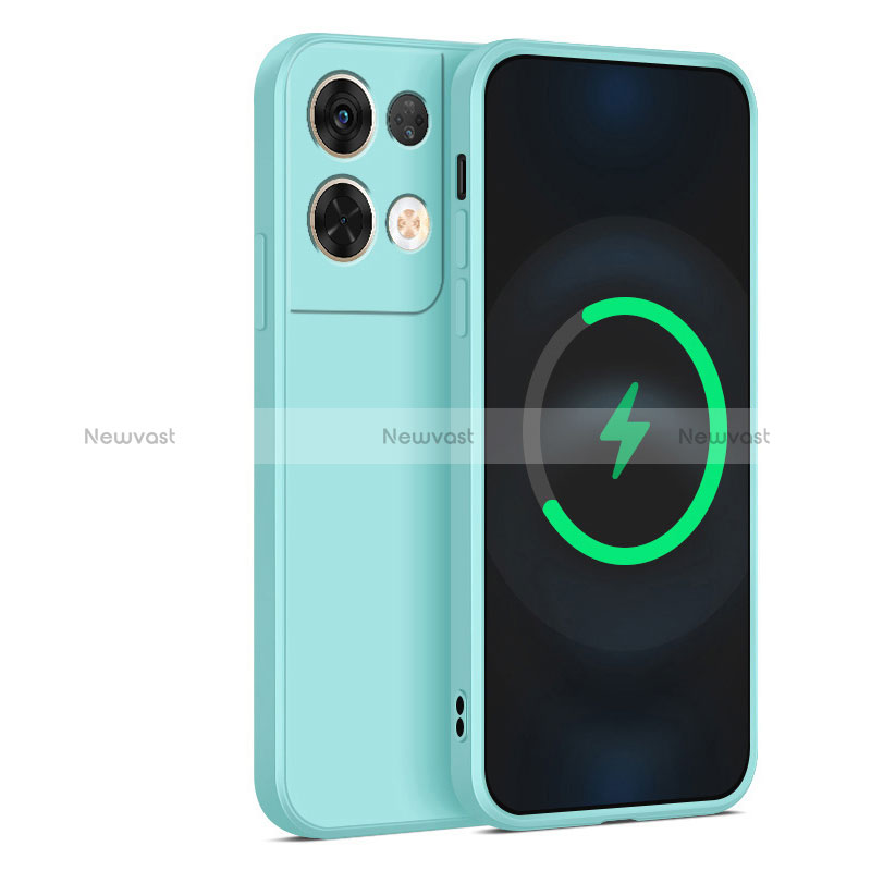 Ultra-thin Silicone Gel Soft Case 360 Degrees Cover S04 for Oppo Reno8 5G