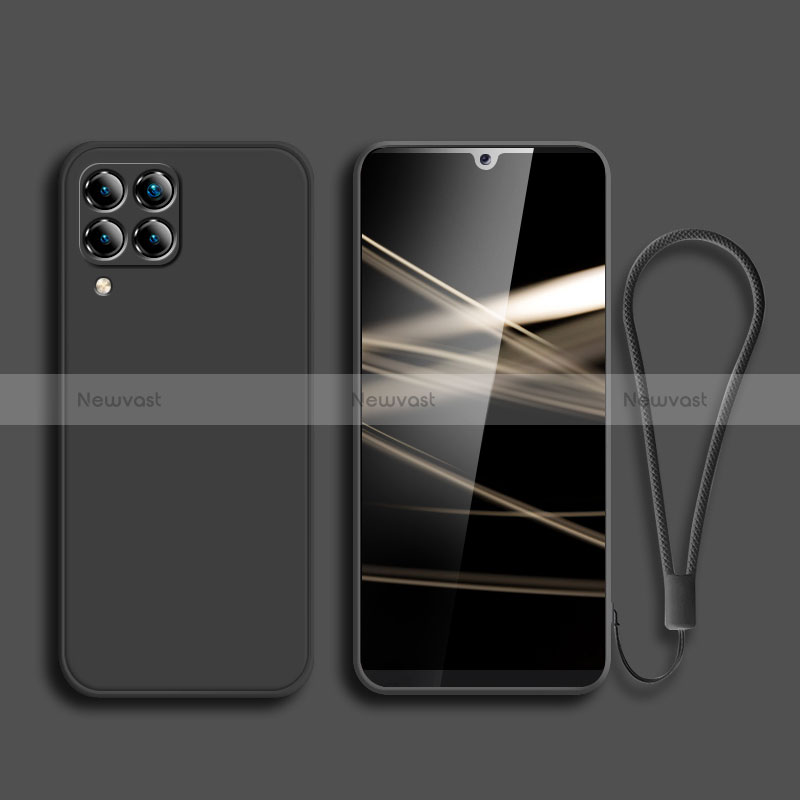 Ultra-thin Silicone Gel Soft Case 360 Degrees Cover S04 for Samsung Galaxy A12 Nacho Black