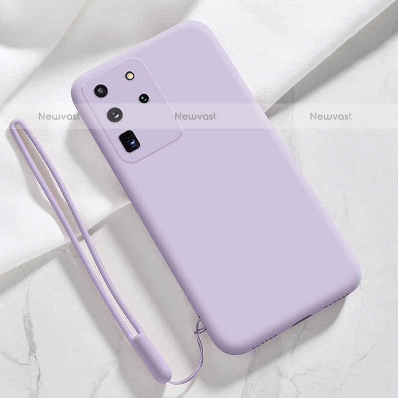 Ultra-thin Silicone Gel Soft Case 360 Degrees Cover S04 for Samsung Galaxy S20 Ultra 5G Clove Purple