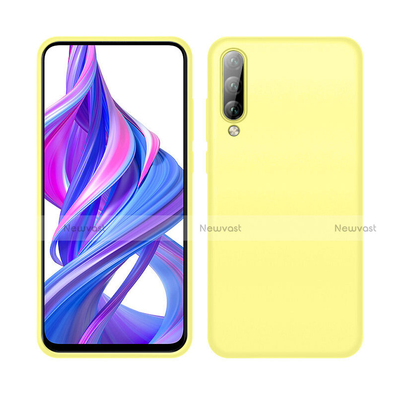 Ultra-thin Silicone Gel Soft Case 360 Degrees Cover S05 for Huawei Honor 9X Pro Yellow