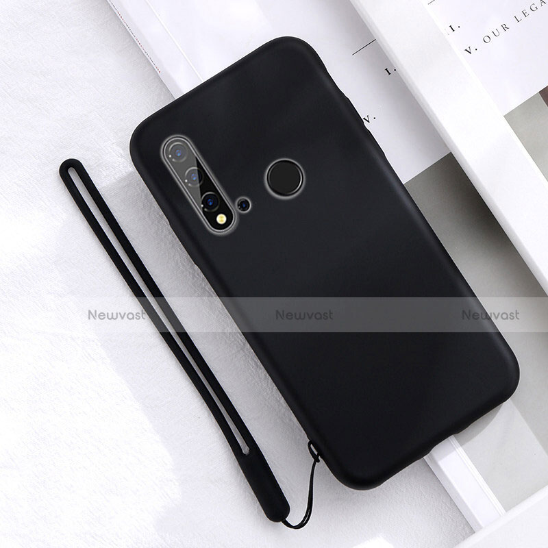 Ultra-thin Silicone Gel Soft Case 360 Degrees Cover S05 for Huawei Nova 5i Black
