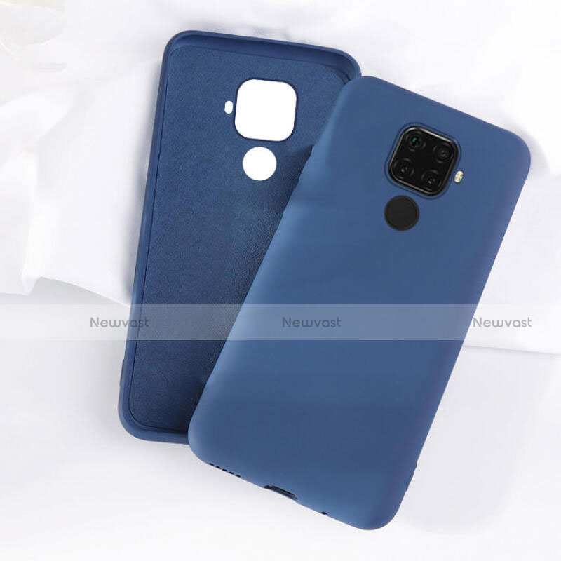 Ultra-thin Silicone Gel Soft Case 360 Degrees Cover S05 for Huawei Nova 5z Blue