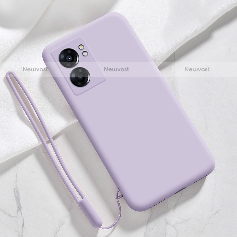 Ultra-thin Silicone Gel Soft Case 360 Degrees Cover S05 for OnePlus Nord N300 5G Clove Purple