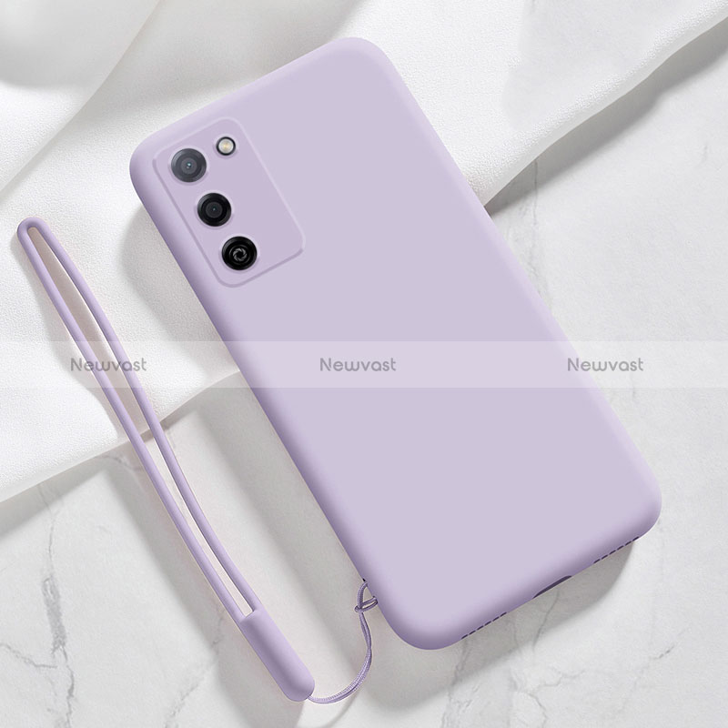 Ultra-thin Silicone Gel Soft Case 360 Degrees Cover S05 for Oppo A53s 5G Clove Purple