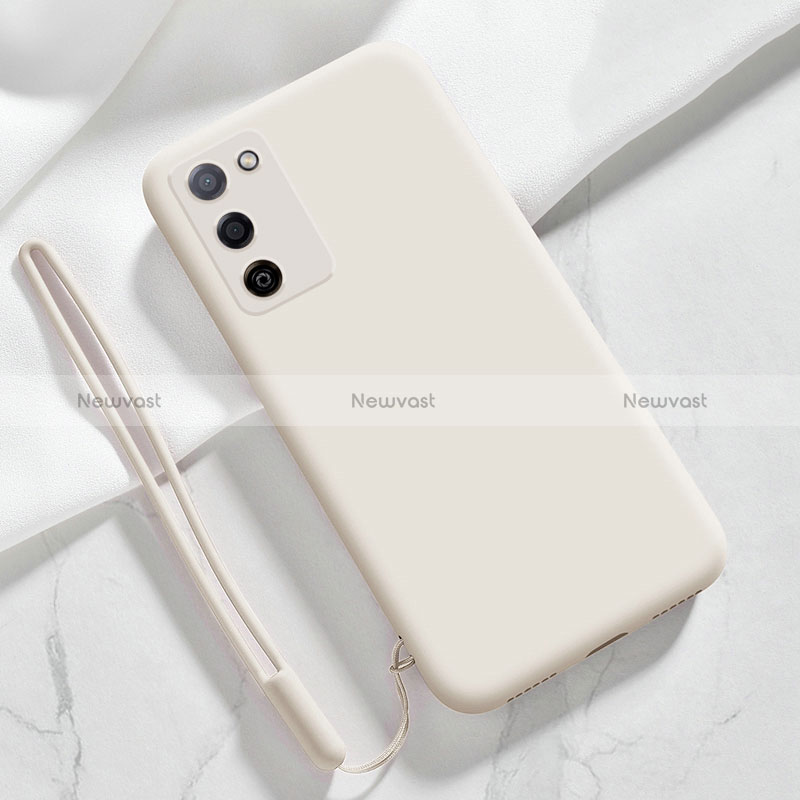 Ultra-thin Silicone Gel Soft Case 360 Degrees Cover S05 for Oppo A53s 5G White