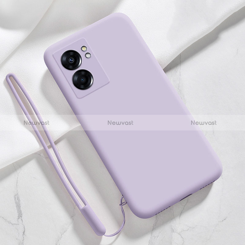 Ultra-thin Silicone Gel Soft Case 360 Degrees Cover S05 for Oppo A56S 5G Clove Purple