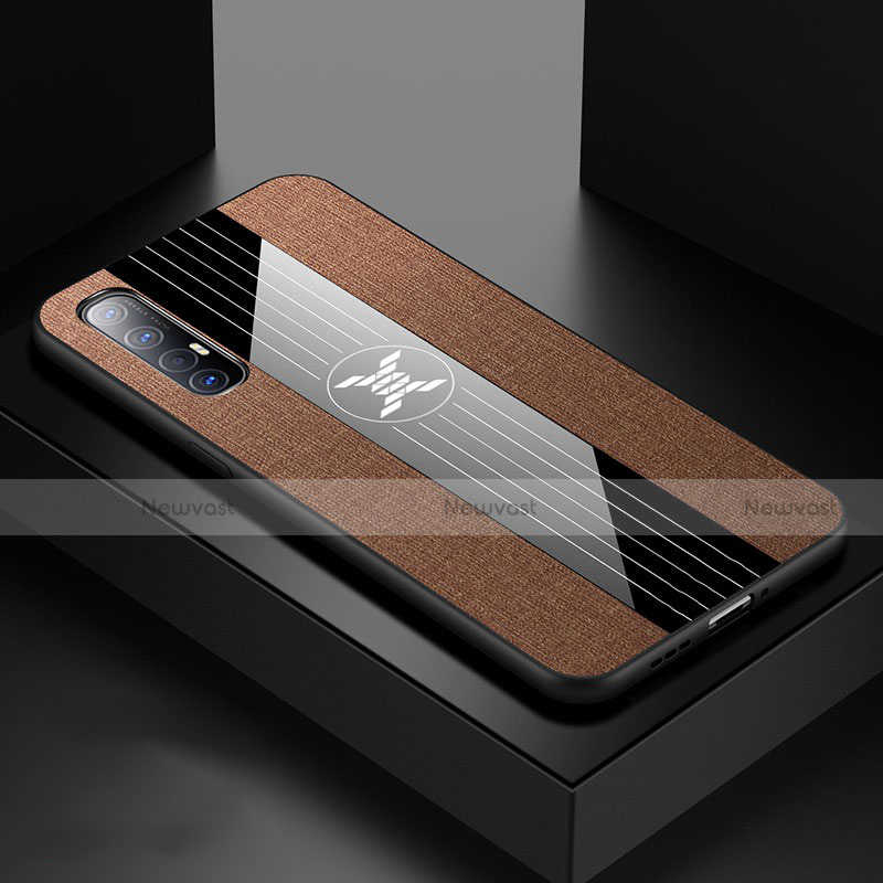 Ultra-thin Silicone Gel Soft Case 360 Degrees Cover S05 for Oppo Find X2 Neo Brown
