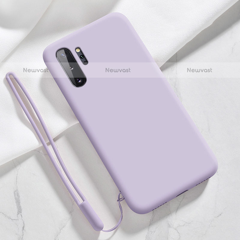 Ultra-thin Silicone Gel Soft Case 360 Degrees Cover S05 for Samsung Galaxy Note 10 Plus 5G Clove Purple