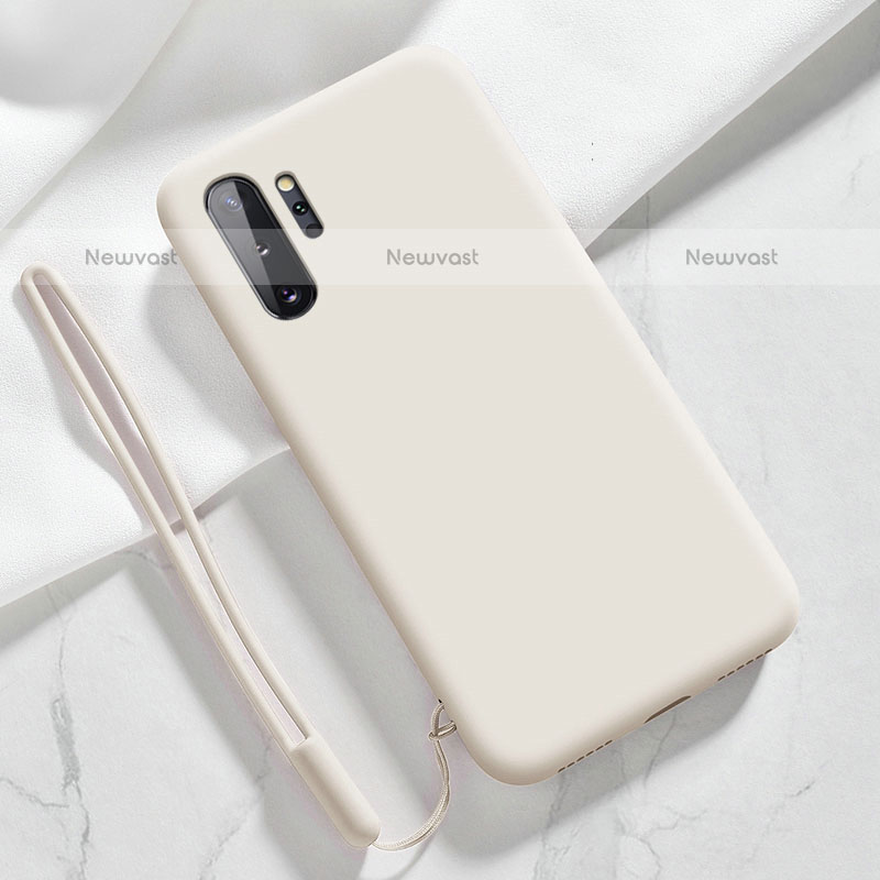Ultra-thin Silicone Gel Soft Case 360 Degrees Cover S05 for Samsung Galaxy Note 10 Plus 5G White