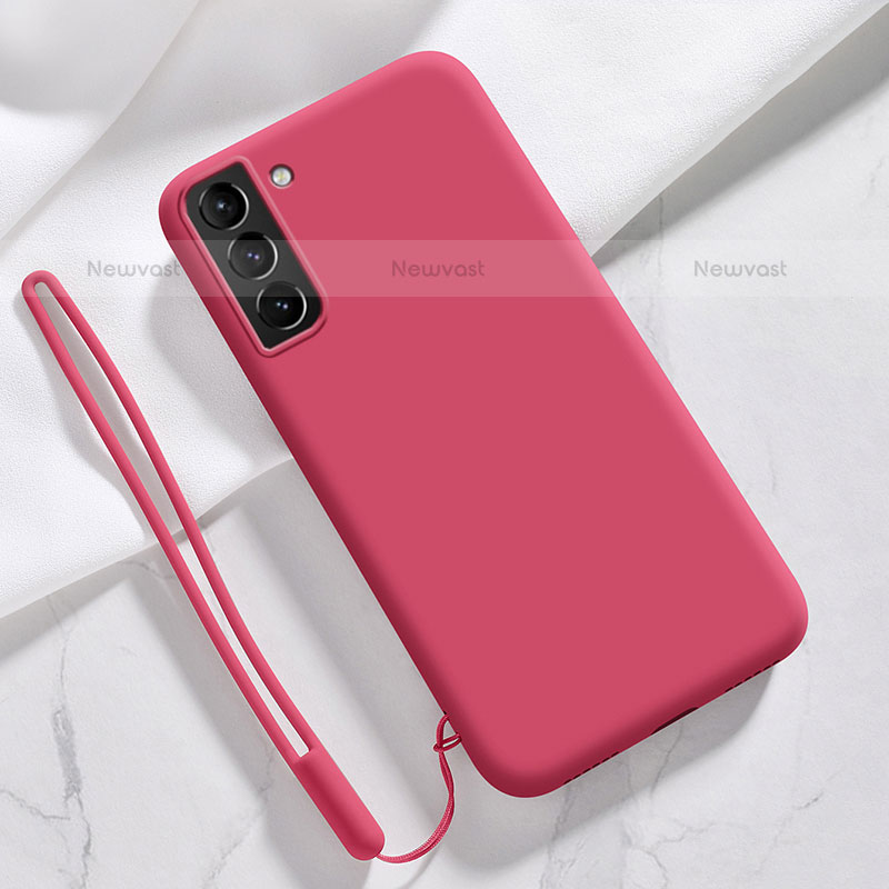 Ultra-thin Silicone Gel Soft Case 360 Degrees Cover S05 for Samsung Galaxy S21 FE 5G Red