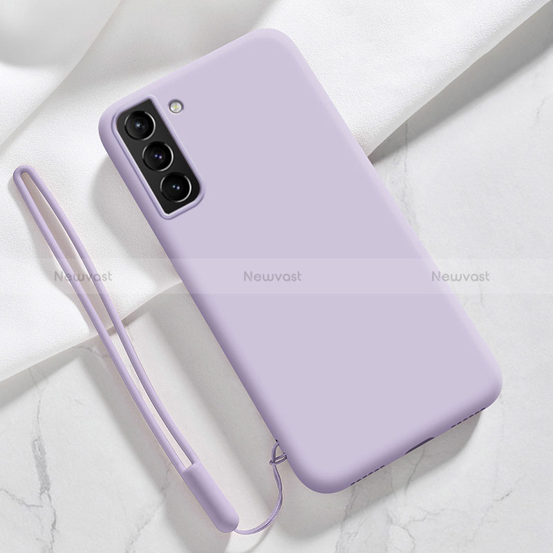 Ultra-thin Silicone Gel Soft Case 360 Degrees Cover S05 for Samsung Galaxy S22 Plus 5G Purple