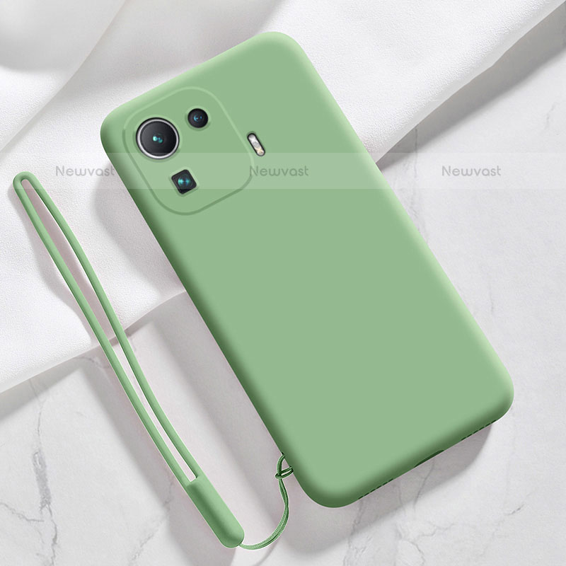 Ultra-thin Silicone Gel Soft Case 360 Degrees Cover S05 for Xiaomi Mi 11 Pro 5G Green