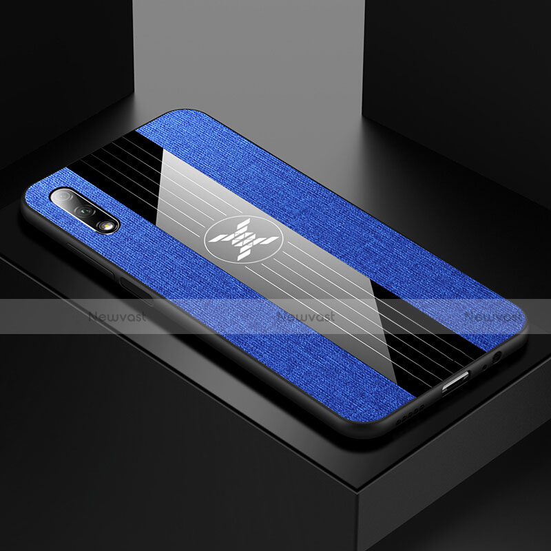 Ultra-thin Silicone Gel Soft Case 360 Degrees Cover S06 for Huawei Honor 9X Blue