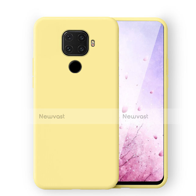Ultra-thin Silicone Gel Soft Case 360 Degrees Cover S06 for Huawei Mate 30 Lite Yellow
