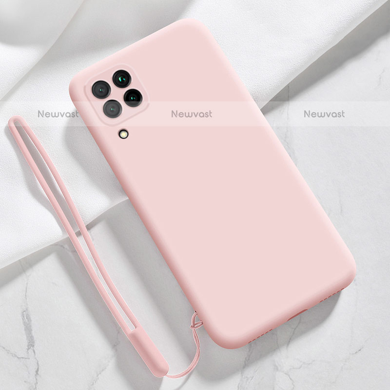 Ultra-thin Silicone Gel Soft Case 360 Degrees Cover S06 for Samsung Galaxy A12 Pink