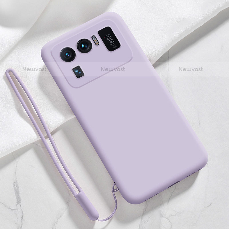 Ultra-thin Silicone Gel Soft Case 360 Degrees Cover S06 for Xiaomi Mi 11 Ultra 5G Clove Purple