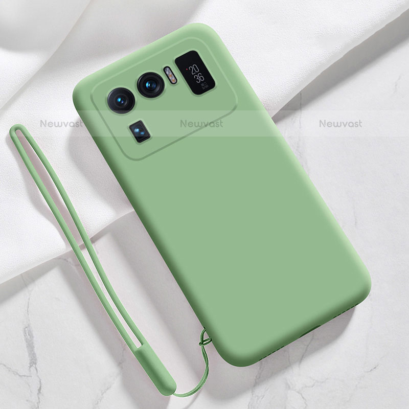 Ultra-thin Silicone Gel Soft Case 360 Degrees Cover S06 for Xiaomi Mi 11 Ultra 5G Green