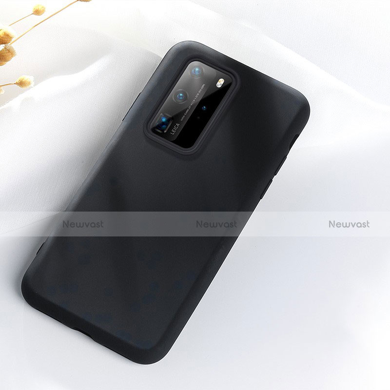 Ultra-thin Silicone Gel Soft Case 360 Degrees Cover S07 for Huawei P40 Pro Black