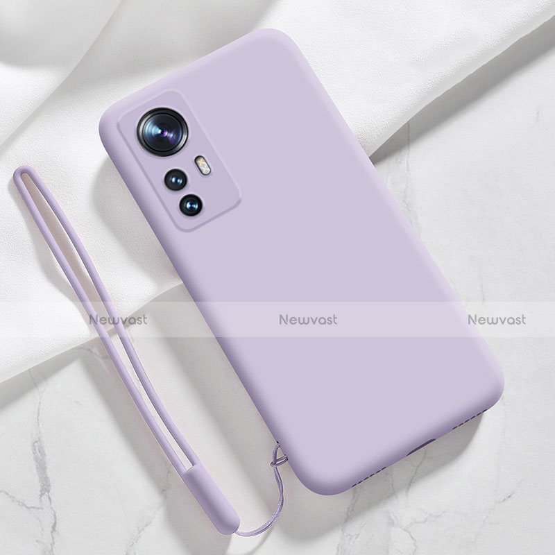 Ultra-thin Silicone Gel Soft Case 360 Degrees Cover S07 for Xiaomi Mi 12 5G Clove Purple
