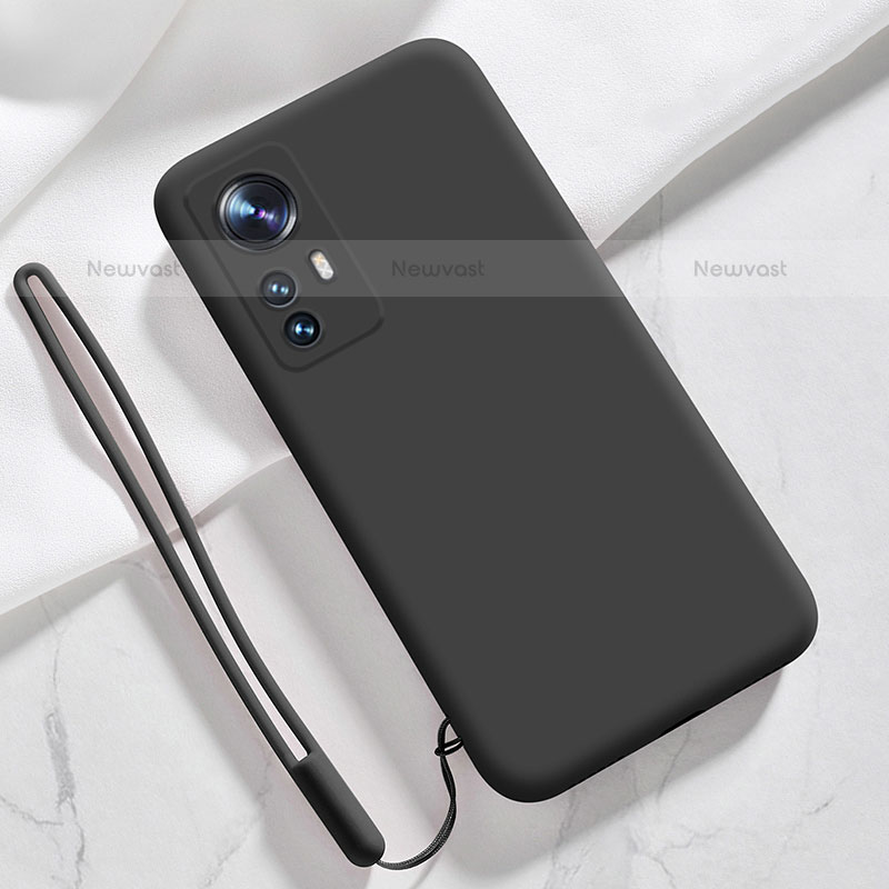 Ultra-thin Silicone Gel Soft Case 360 Degrees Cover S07 for Xiaomi Mi 12 Pro 5G Black